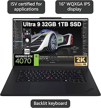 Amazon.com: Lenovo ThinkPad P1 Gen 7 AI Mobile Workstation Laptop