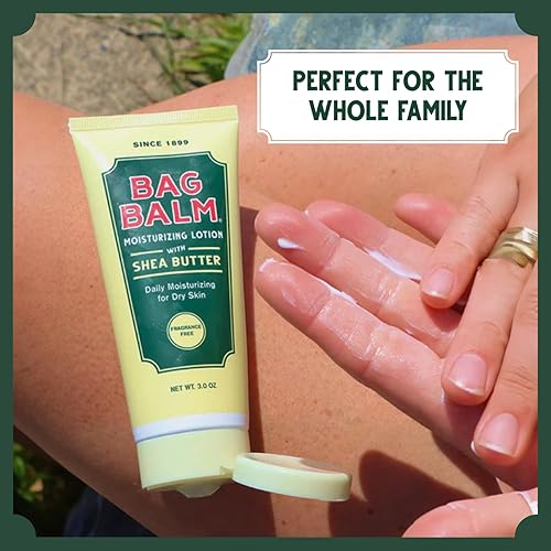 Miniatura 7 de Bag Balm Loción corporal hidratante con manteca de karité, hidratante diaria para piel seca  Paquete de 2 tubos de 8 onzas