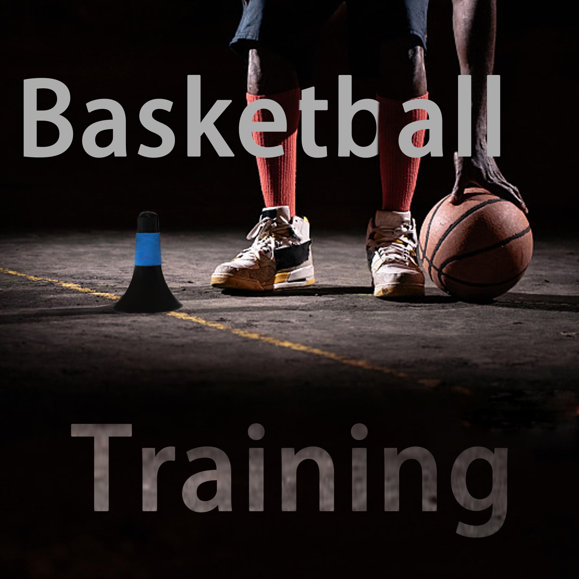 12 conos de entrenamiento deportivo de 9 pulgadas de plástico para patinaje, con bolsa de transporte para niños, fútbol, baloncesto, práctica