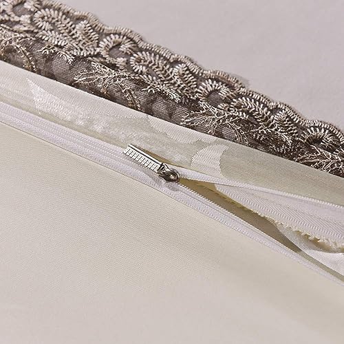 Miniatura 5 de FXJ - Juego de funda de edredón doble con sábana bajera, juego de ropa de cama de seda tamaño King, juego de fundas de edredón de seda de algodón,