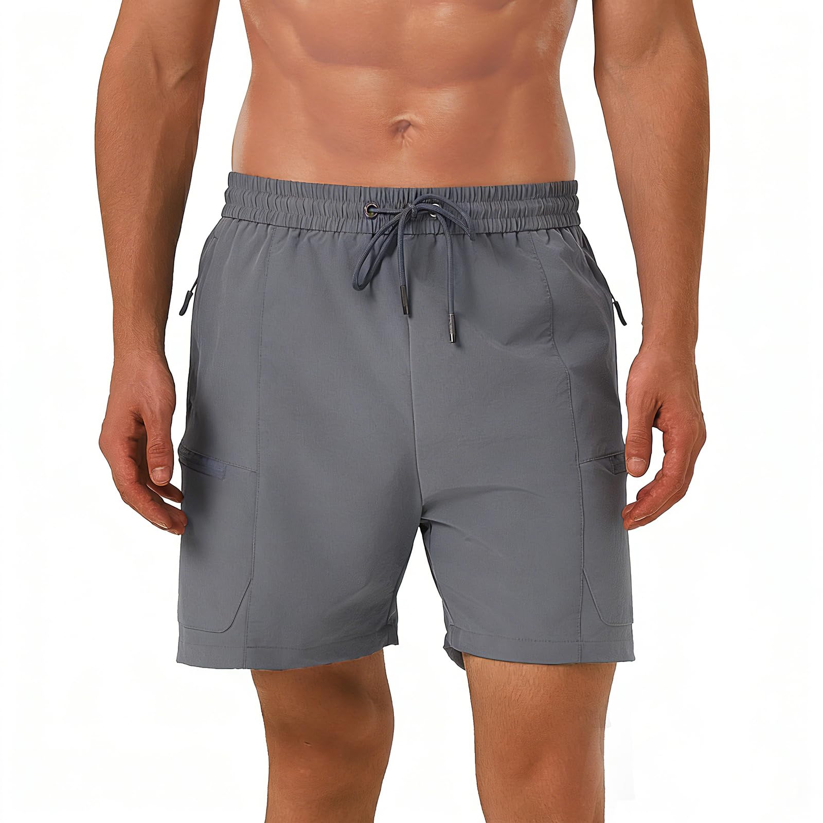 Aureonus Badehosen für Herren Männer Badeshorts mit Reissverschluss und Mesh-Futter