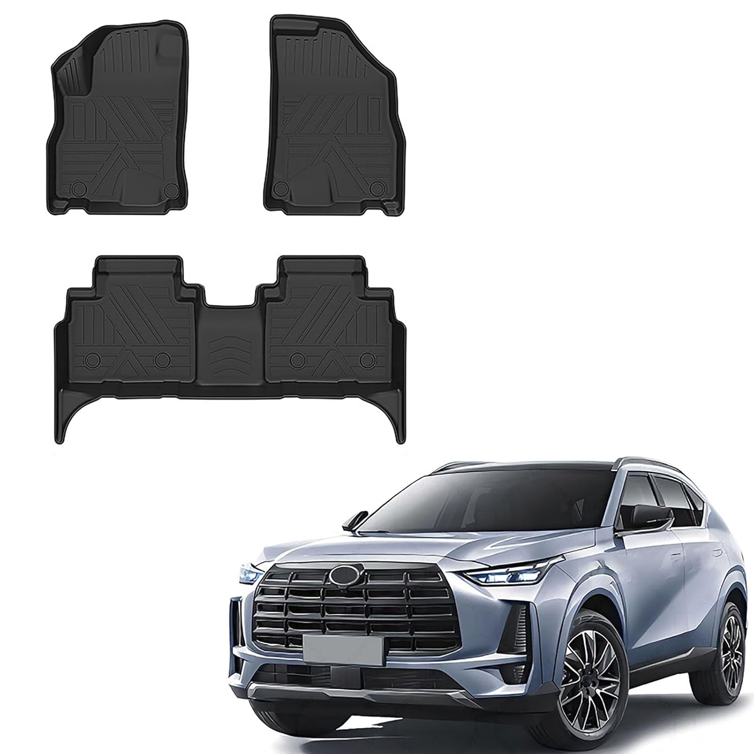 Floor Mats for GAC GS4 MAX 2024 All Weather Custom Cover Protection Waterproof Floor Liner Front Rear Row