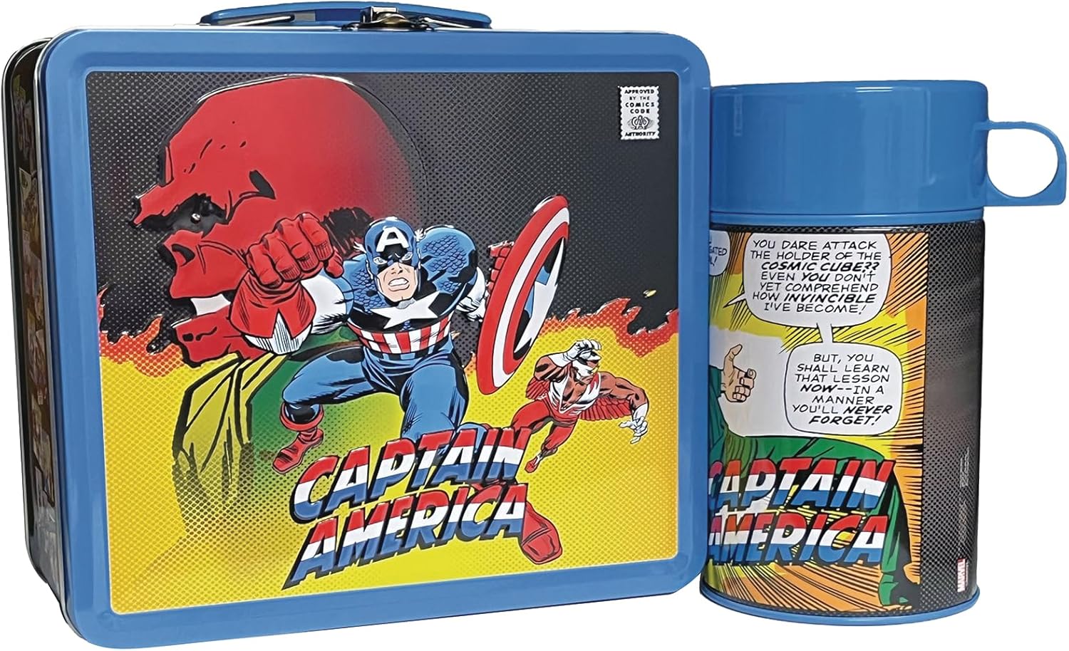 Tin Titans Captain America Classic Previews Exclusive Lunch Box with Beverage Container