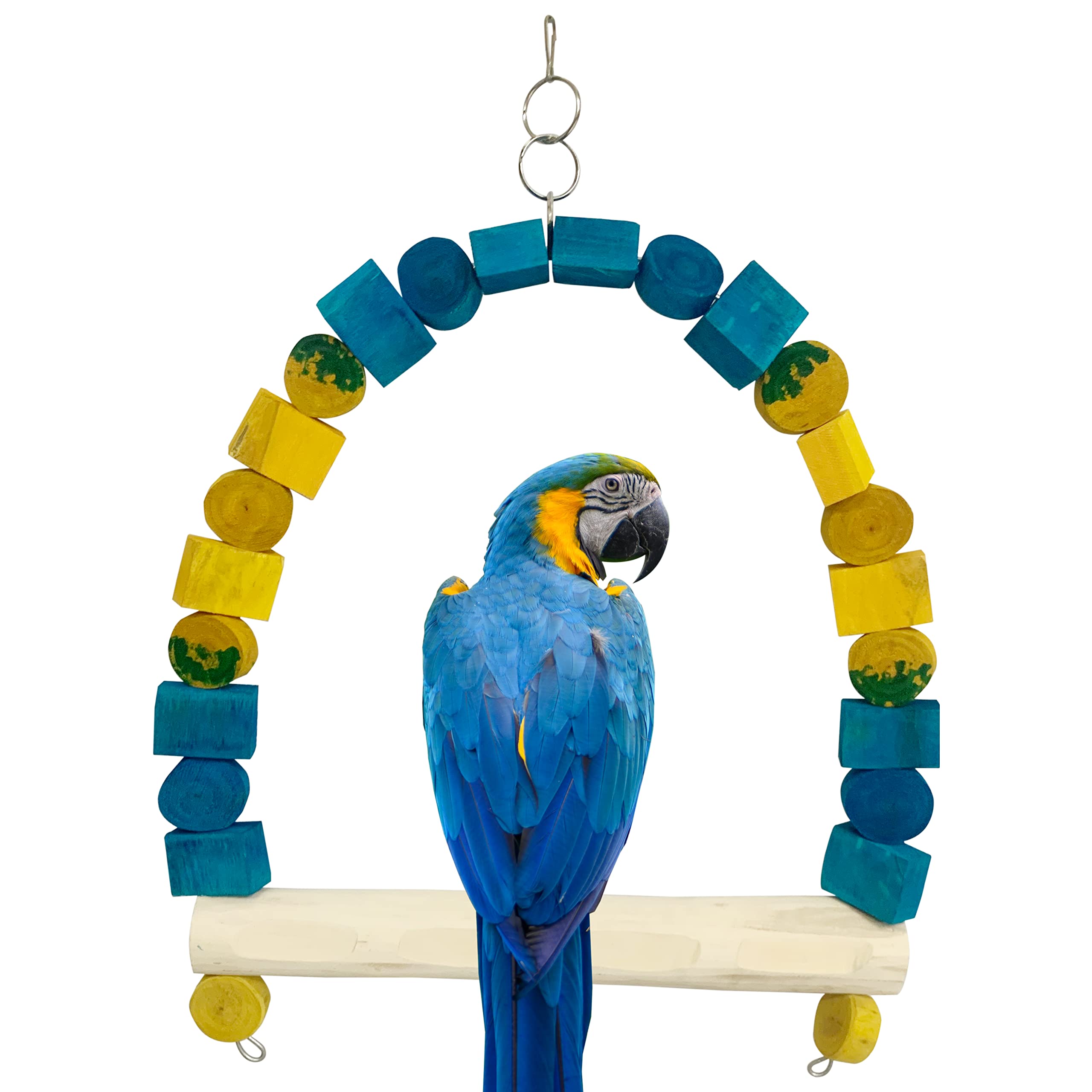 Congo® Swing for Blue and Glod Macaw | Bird cage Accessories | Bird Toys for cage | 78X50cm
