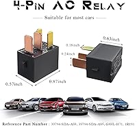 Vista 2 de Yourkar 4 relés de CA para automóvil, G8HL-H71-12VDC, 4 pines de CA y relés de arranque, relés de arranque de múltiples relés de potencia para luces