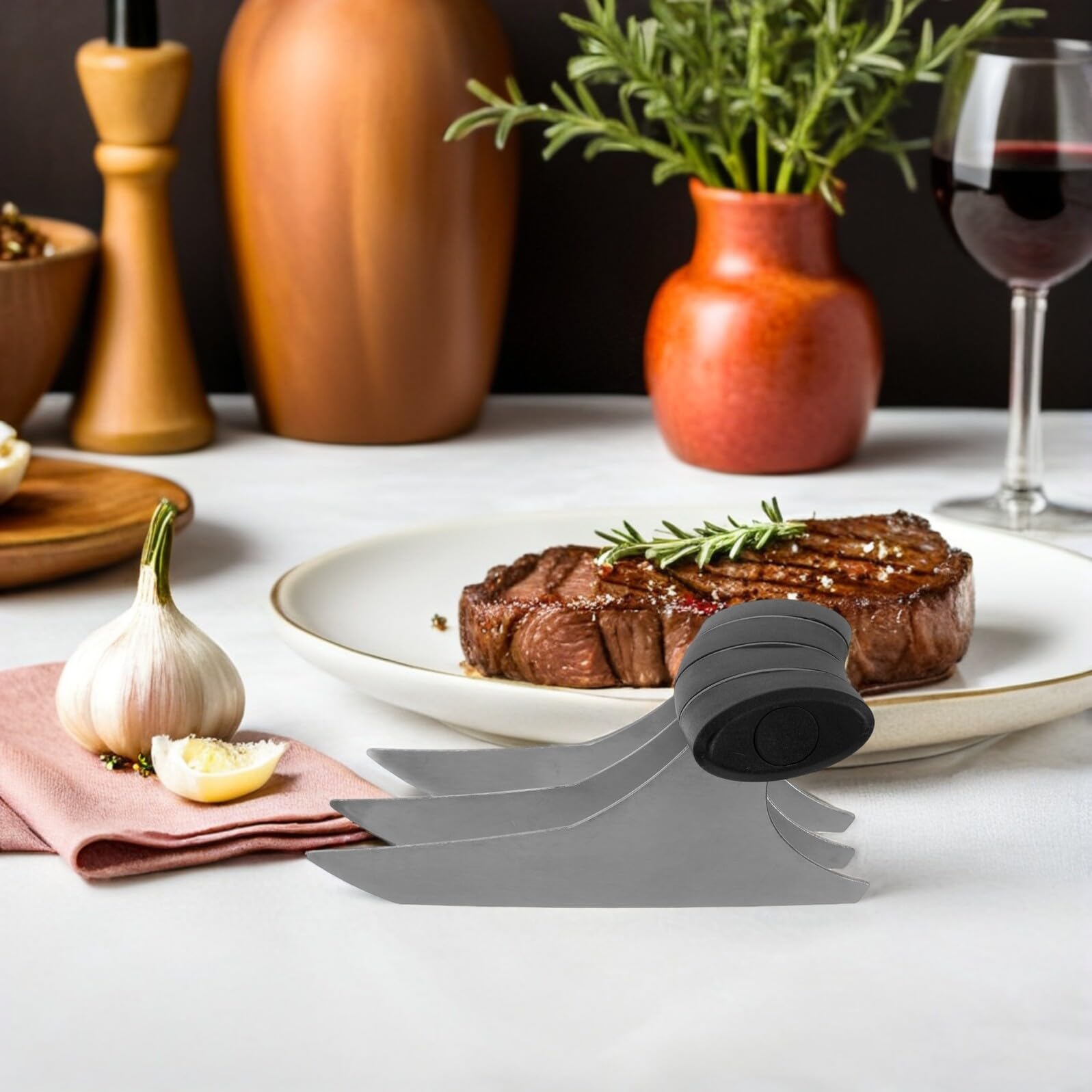 Angoily 2pezzi Artiglio per Sminuzzare Carne in Acciaio Inossidabile Utensile per Carne Sminuzzata Impugnatura Ergonomica per Pollo Manzo e Maiale Strumento per Separare Calda e Fredda