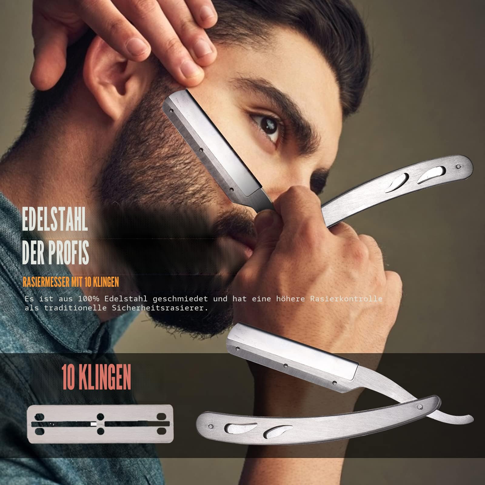 Comozon Bartpflege Set für Männer - 12-in-1 Bart Vatertagsgeschenk, Bartwuchsmittel Männer mit Bartroller/Bartöl/Rasiermesser/Bartbürste/Bartshampoo/Bart Conditioner/Bartbalsam/Bartkamm/Bartschere
