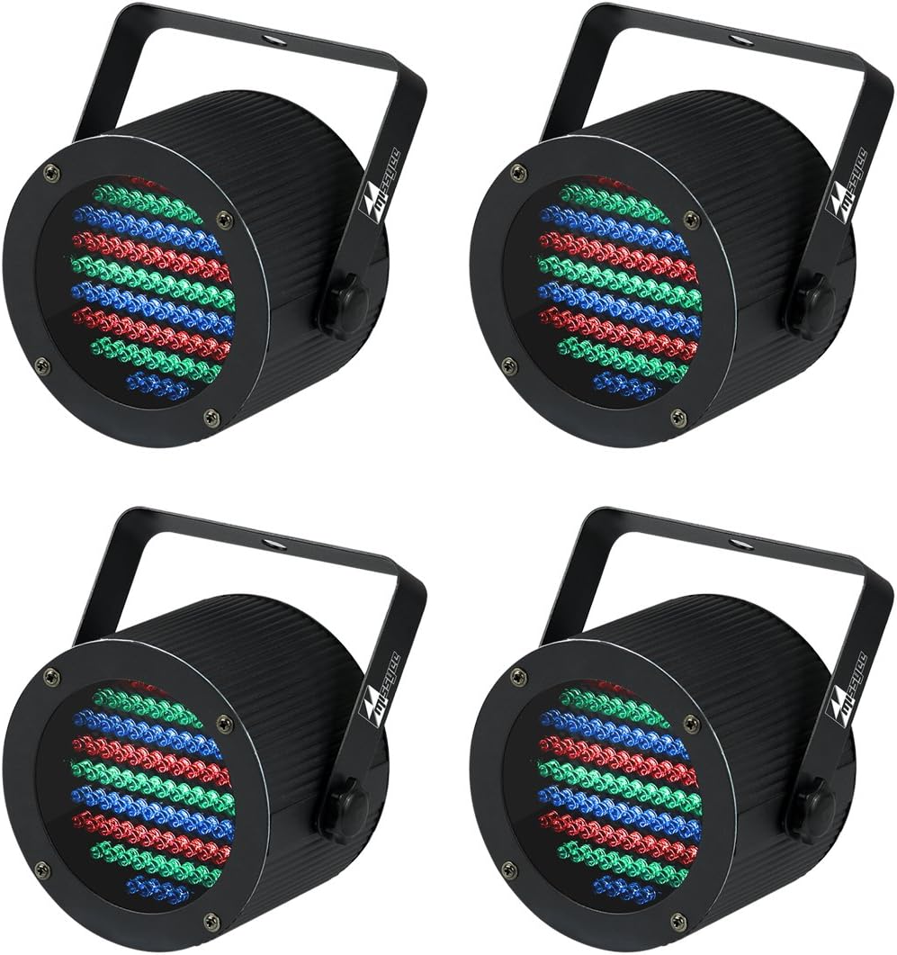Missyee®Stage Lights 86 Led Par Light Full Red, Green, Blue Color Mixing Led Light - DJ-Lighting - Stage Lighting - Dance Floor Lighting(4pack)