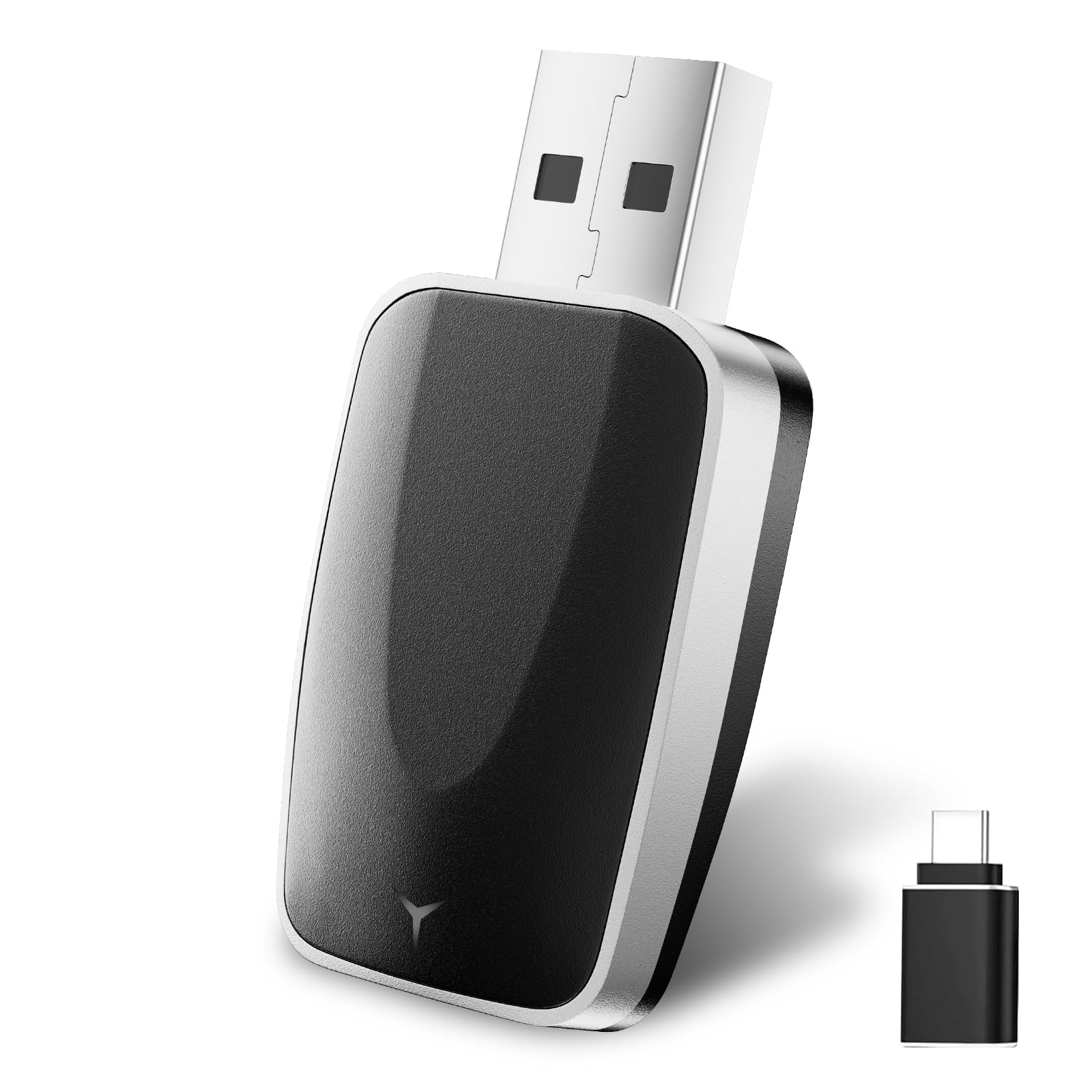 2026 Adaptador Inalámbrico Carplay Y Android Auto 2 En 1, Adaptador Android Auto WiFi 2,4+5,0 GHz, Plug and Play, Conexión Bluetooth 5.2 Estable, USB C/A, Compatible Con Teléfonos IOS 10+ Y Android 11