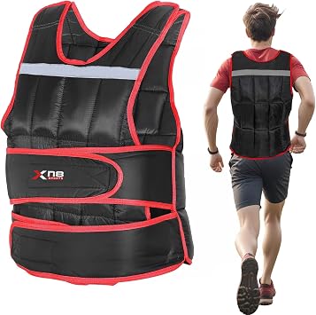 Xn8 Weighted Vest Fully Adjustable- 10kg,15kg Body Weight Vest for Strength Training, Running, Home Gym- Best Weighted Running Vest for Core Muscle Weight Loss Bone Density Improvement Men & Women