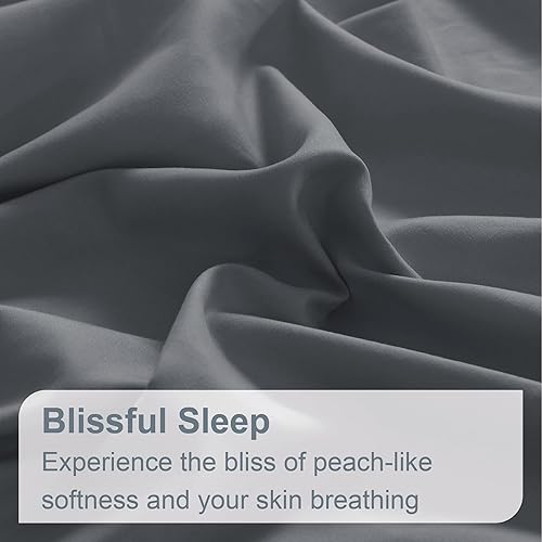 Miniatura 5 de Swift Home Juego de sábanas de microfibra King de 6 piezas (incluye 2 fundas de almohada), cepillado ultrasuave, extremadamente duradero, fácil