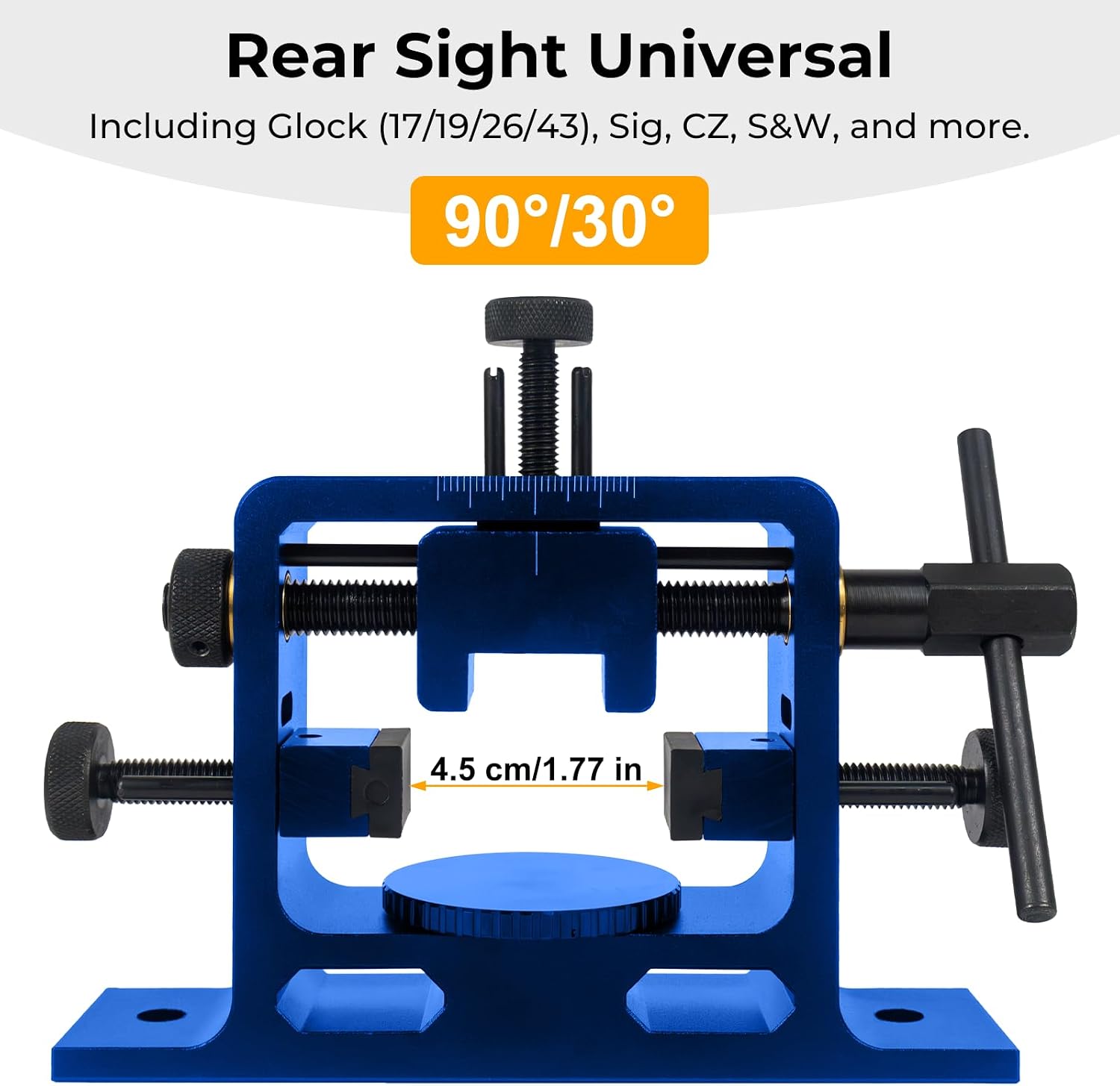 Heavy Duty Universal Sight Pusher Tool, Glock Sight Tool for Removing and Adjusting Front and Rear Sights on Glocks 19/43