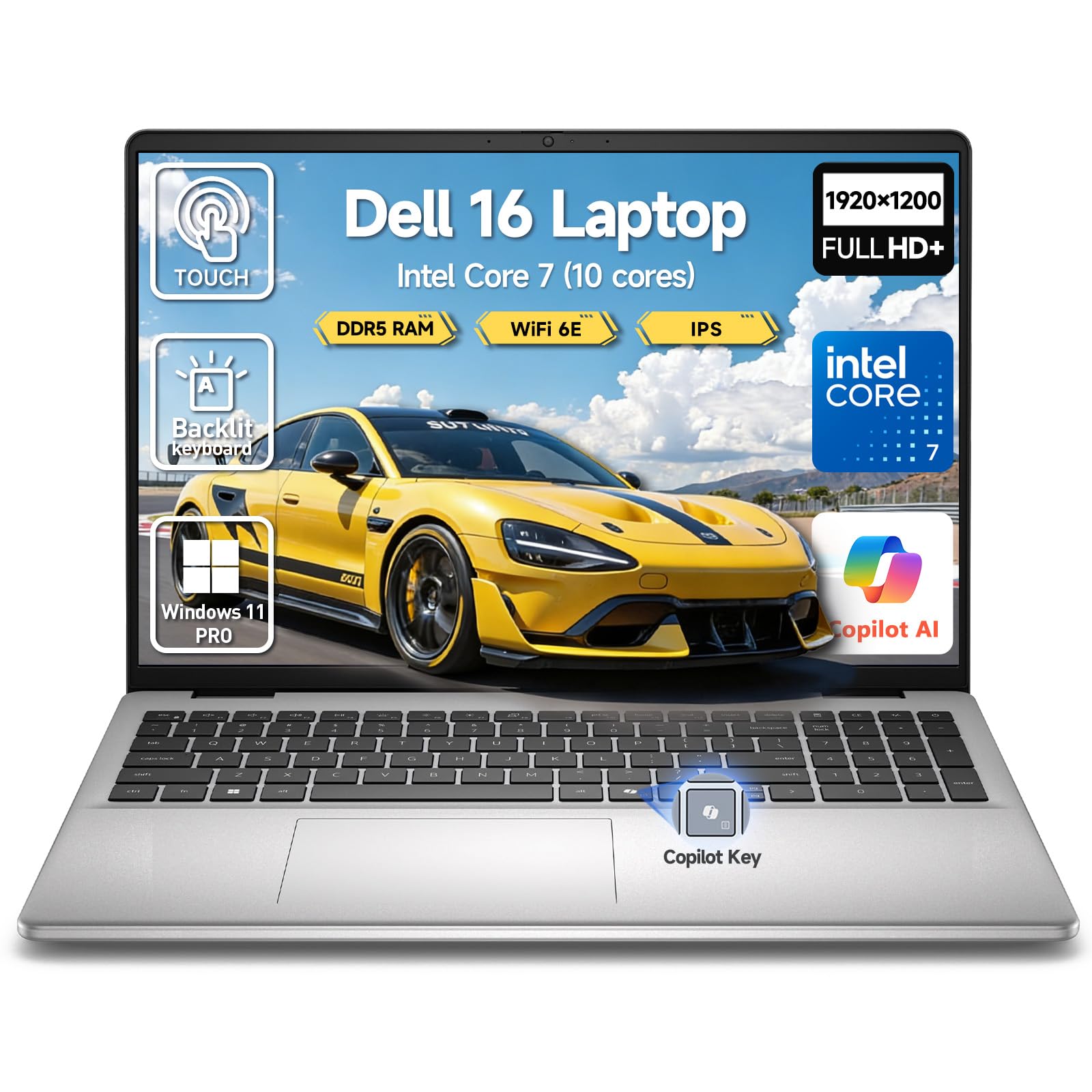 Amazon.com: Dell 16 Laptop Touchscreen Computer, 16