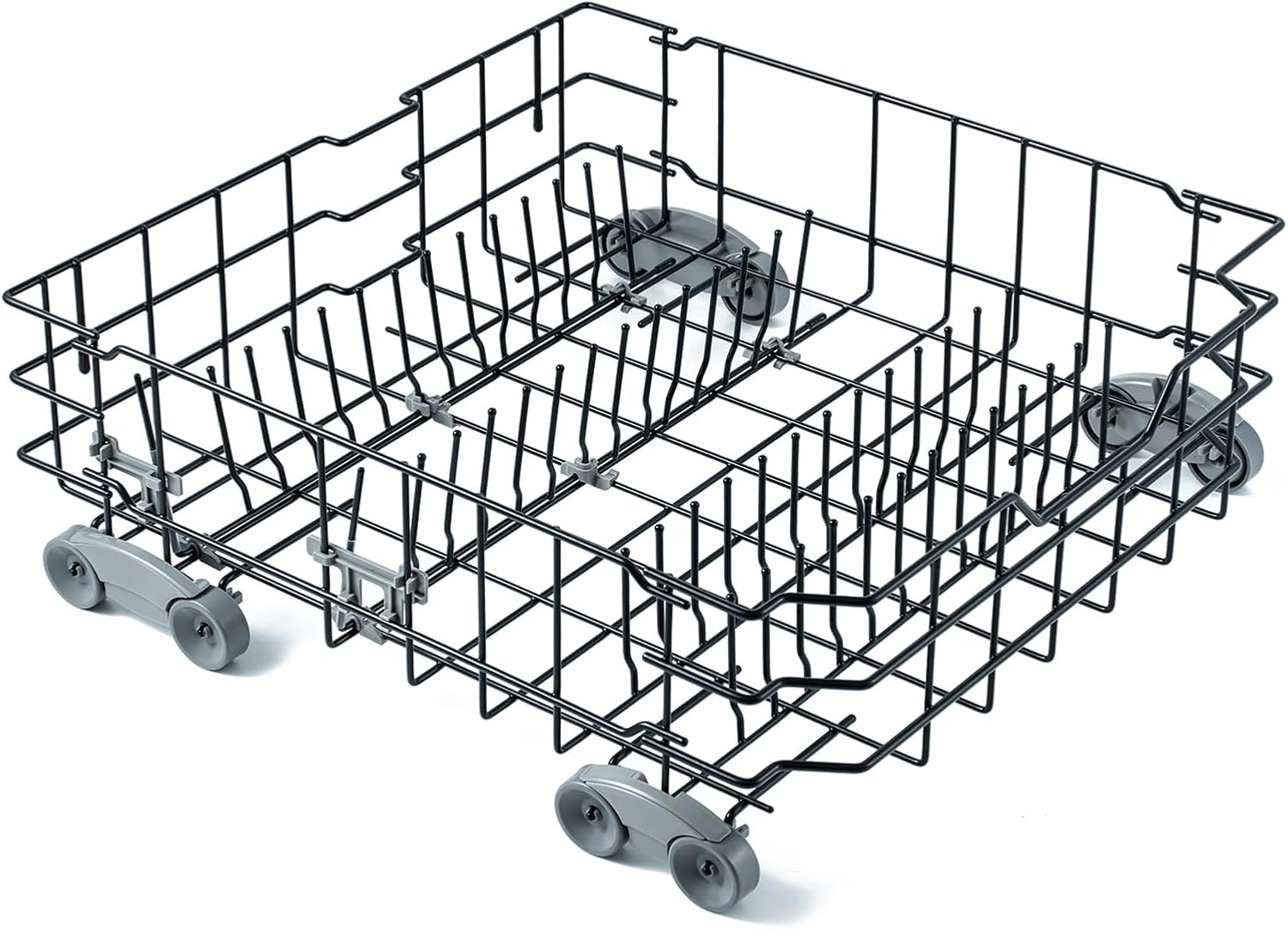 WD28X25960 Dishwasher Lower Rack Replacement Parts for GE Lower Dishrack Drawer Tray Rack 21.8’’ x 20.6’’ x 7.3’’ GE PDW7880G00SS GDWT368V55SS Profile Dishwasher Bottom Dish Rack Assembly 1 Pcs