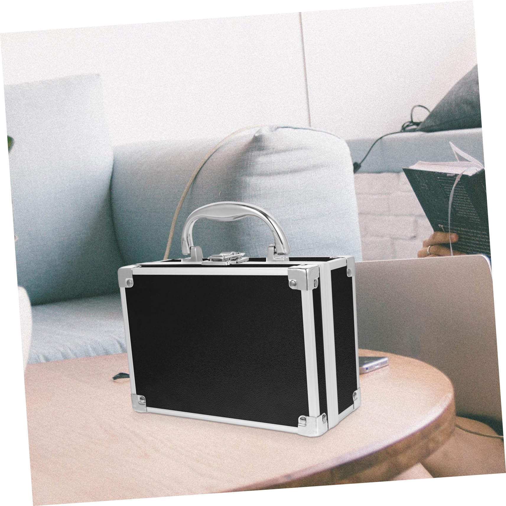 PLAFOPE Valigetta Portatile Per Cosmetici Alluminio Leggera e Resistente Organizer Makeup Multifunzionale Per Viaggi Per Strumenti Di Bellezza e Forniture Per Unghie