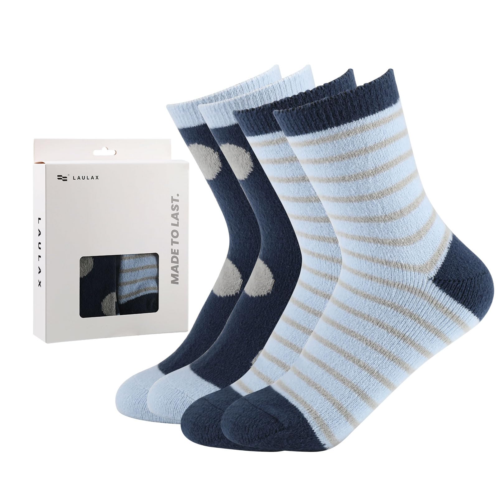 Calcetines de invierno para mujer tallas 36-40, pack de 4 pares con horma estrecha 8