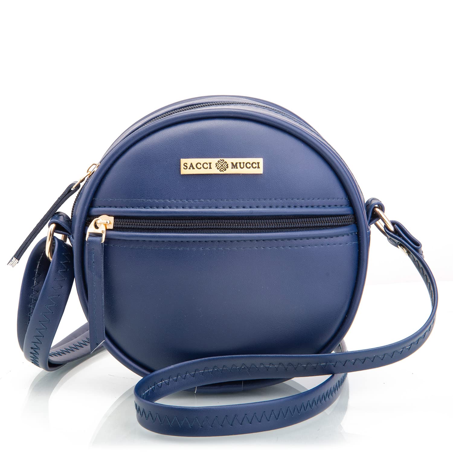 SACCI MUCCI Womens Sling Bag Or Round Sling Bag For Women, Navy Blue (B09H529JWV) Amazon Price History, Amazon Price Tracker