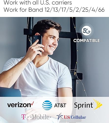 Miniatura 2 de Amplificador de teléfono celular para el hogar de hasta 3,000 pies cuadrados, datos de refuerzo celular para banda 41217135252, amplificador de