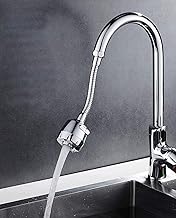 EKESHVAR Faucet Sprayer Movable Kitchen Sink Aerator, 360° Rotatable Sprayer Head Replacement, Tap Booster, Water Saving, Anti-Splash Faucet Nozzle Filter Head with Hose for Kitchen, (2 Modes)