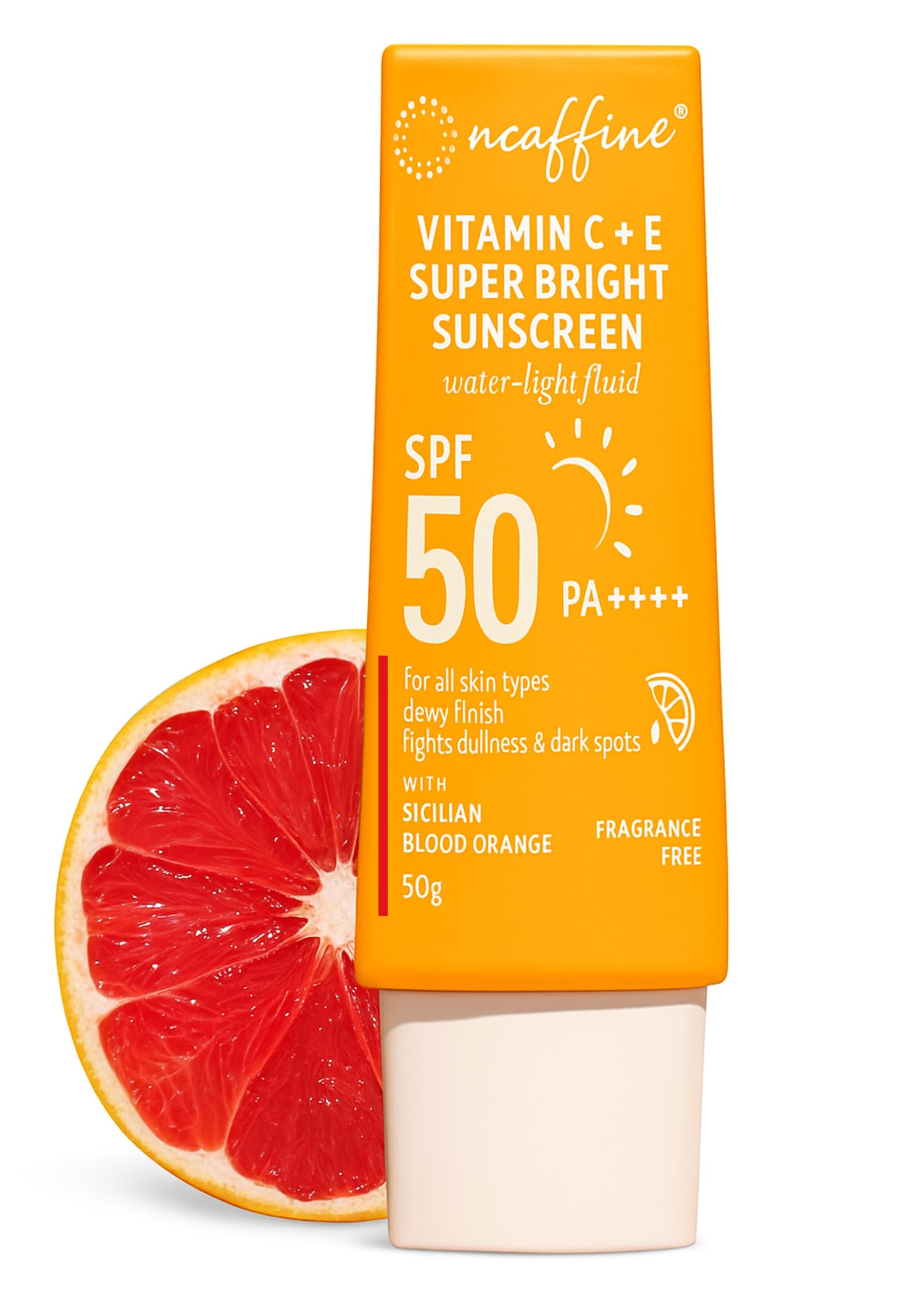 Vitamin C & Vitamin E Face Sunscreen SPF 50 PA++++, Lightweight Daily Sun Protection, Brightening Formula, Water-Light Texture, Non-Sticky, UV Defense, All Skin Types, 50g-image-42