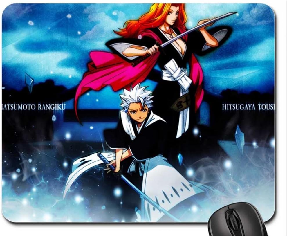Bleach hitsugaya_Toushirou Matsumoto_rangiku Mouse Pad, Mousepad (10.2 x 8.3 x 0.12