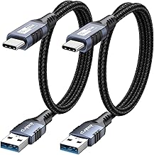 Android Auto USB Cable 1.5ft 2Pack, USB C Car Carplay Cord 10Gbps/60W USB Type C 3.2 Gen 2 Data Transfer & Charging for Samsung Galaxy iPhone 17/16/15 Pixel 9/8/7 External SSD Laptop Tablet