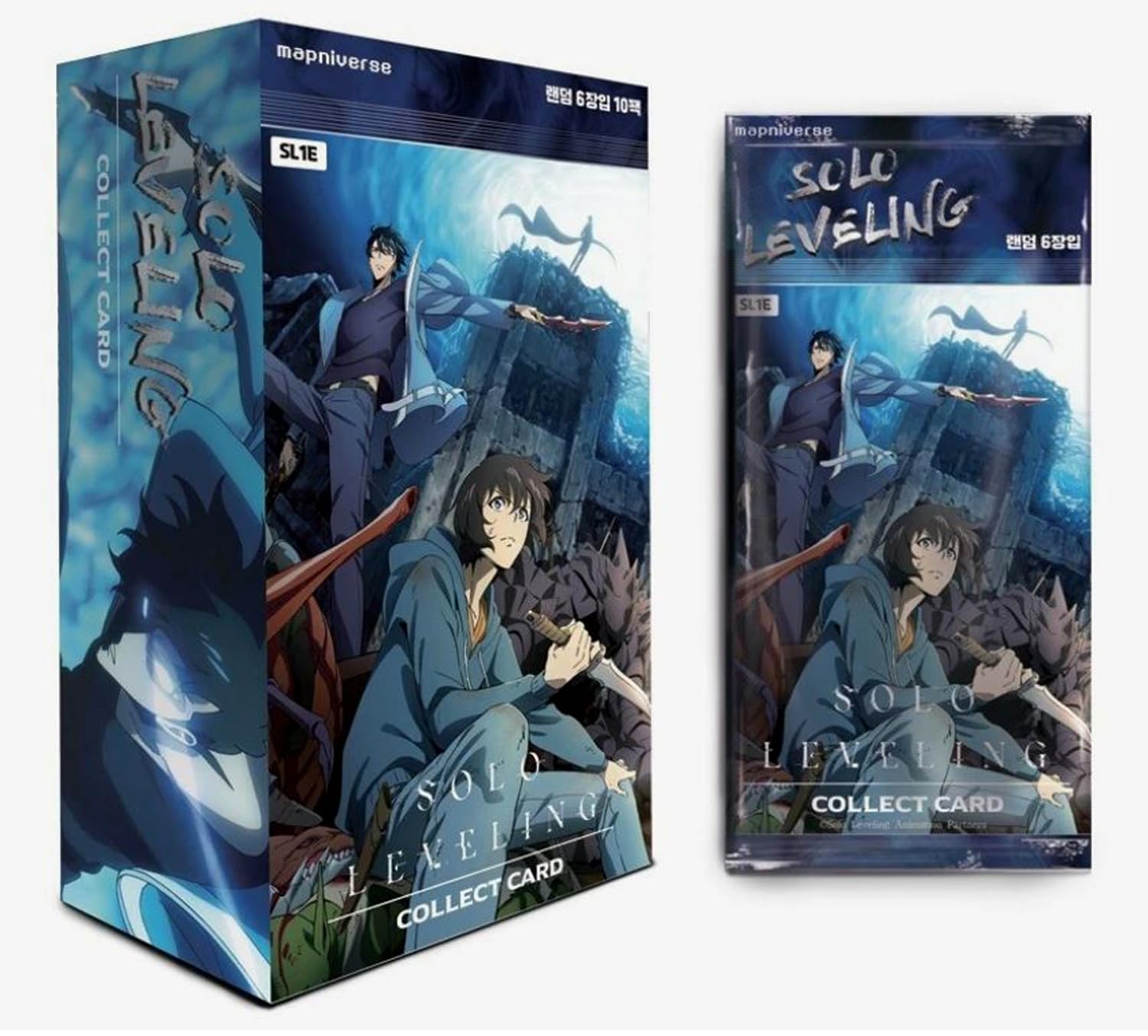 Solo Leveling Collect Card Booster Box Korean TCG 10Pack 1Box (Vol.1) : Toys & Games