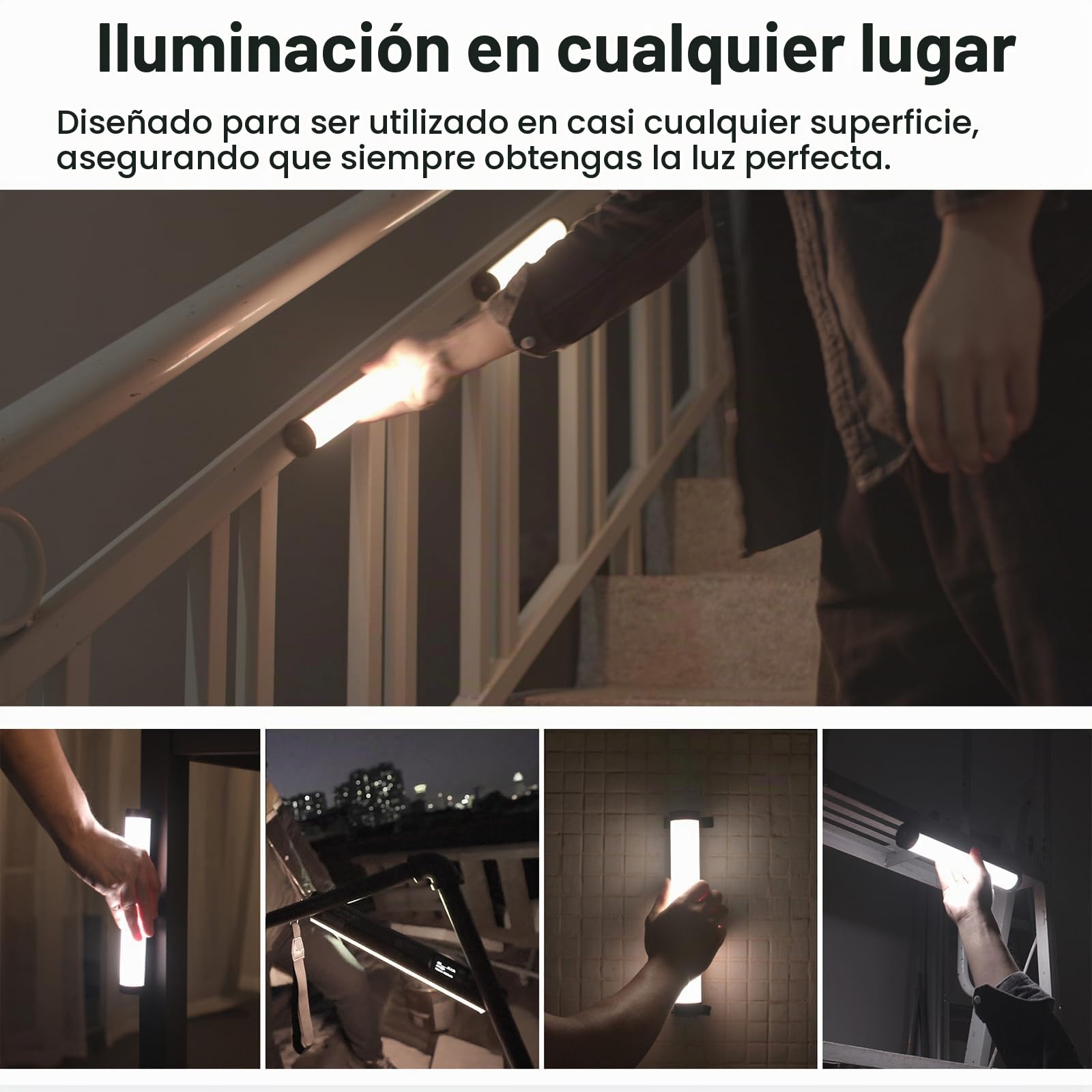 NANLITE PavoTube II 6C - Tubo de luz LED RGB portátil de mano para fotografía