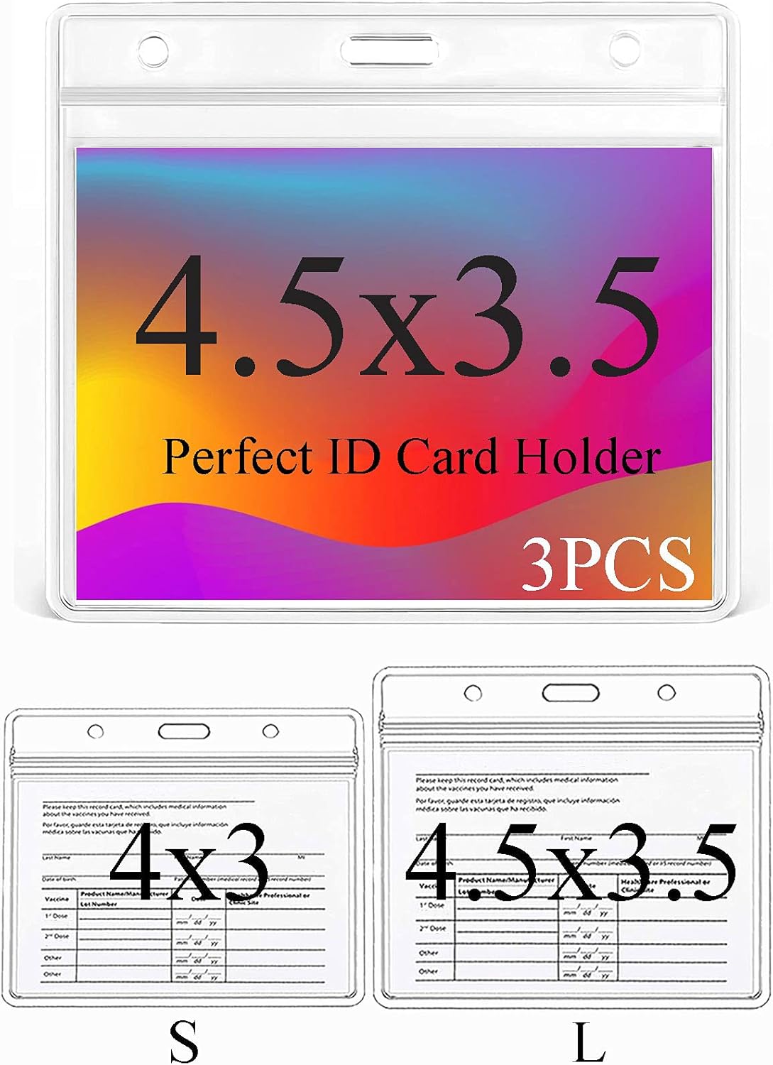 Jahy2Tech 3 PCS Card Protector with Waterproof ID Holder 4