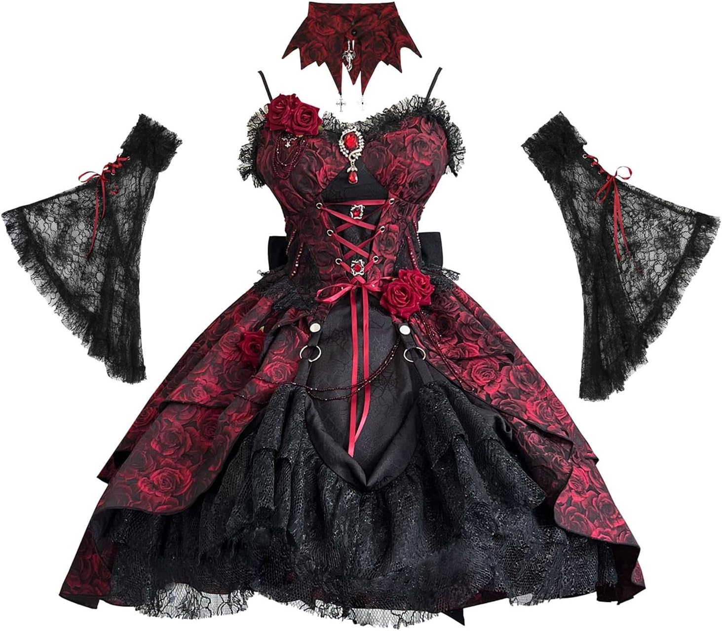 商品一覧ページ elpress l ロリータジャンパースカートセット ライトピンク