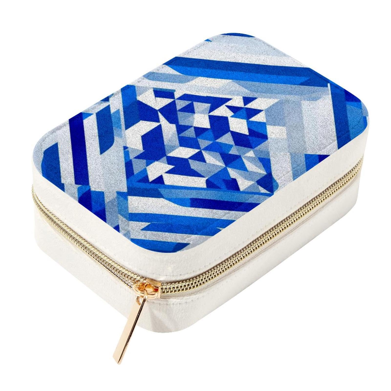 Boîte à bijoux de voyage en velours pour week-end et vacances