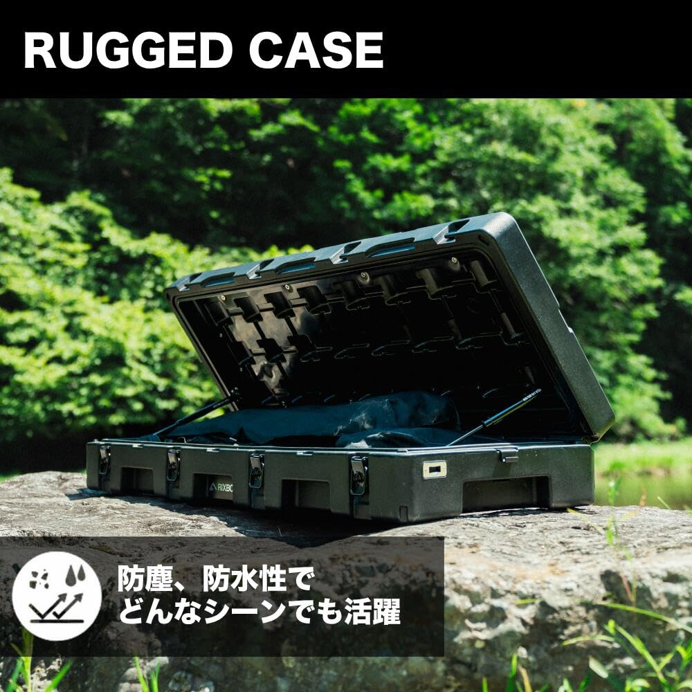 Amazon.co.jp: RIXBOX RUGGED CASE 116L 【Black Gray】 | リックス
