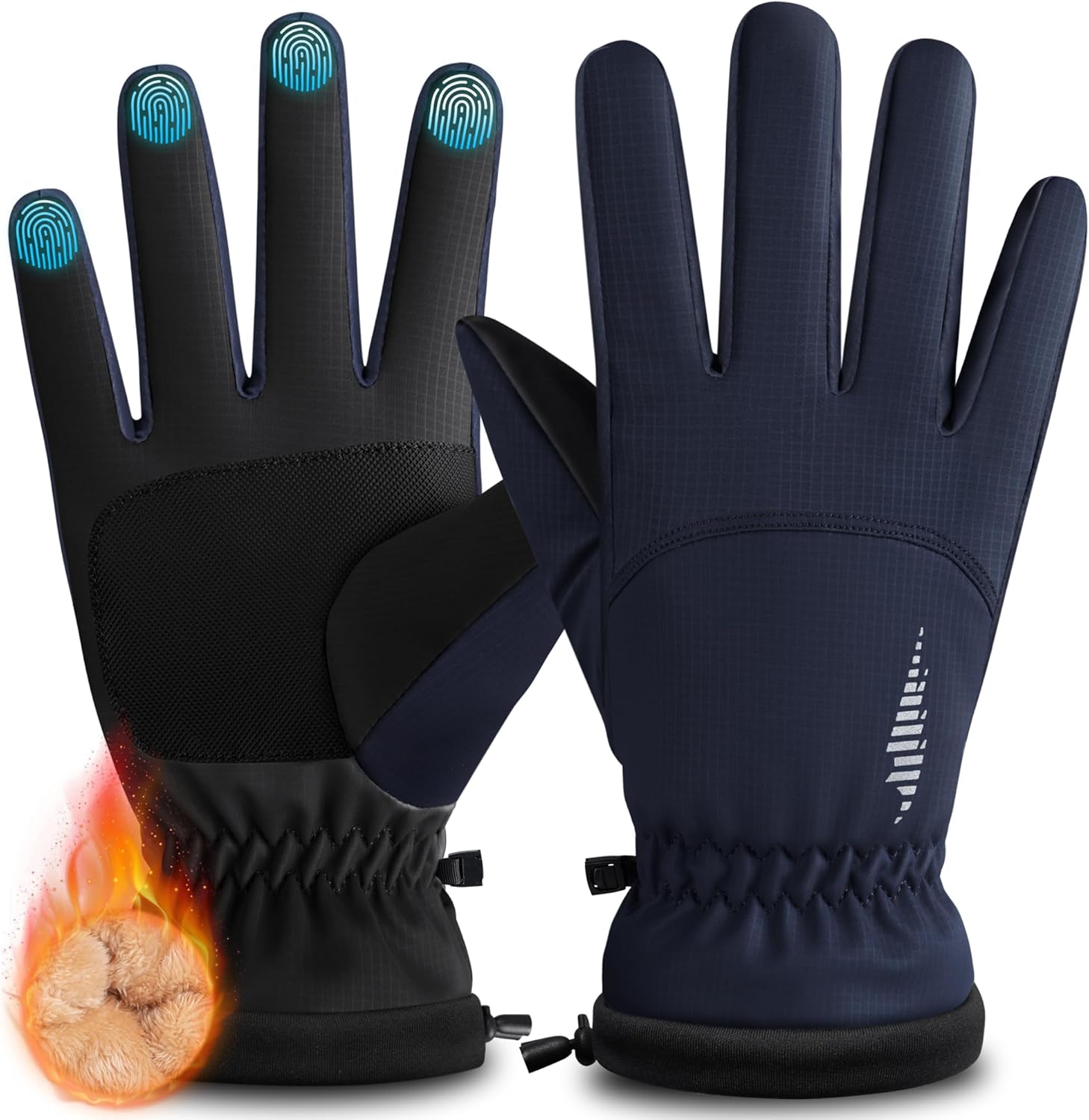 rivmount Winter Waterproof Ski Snow Warm Gloves for Women Men
