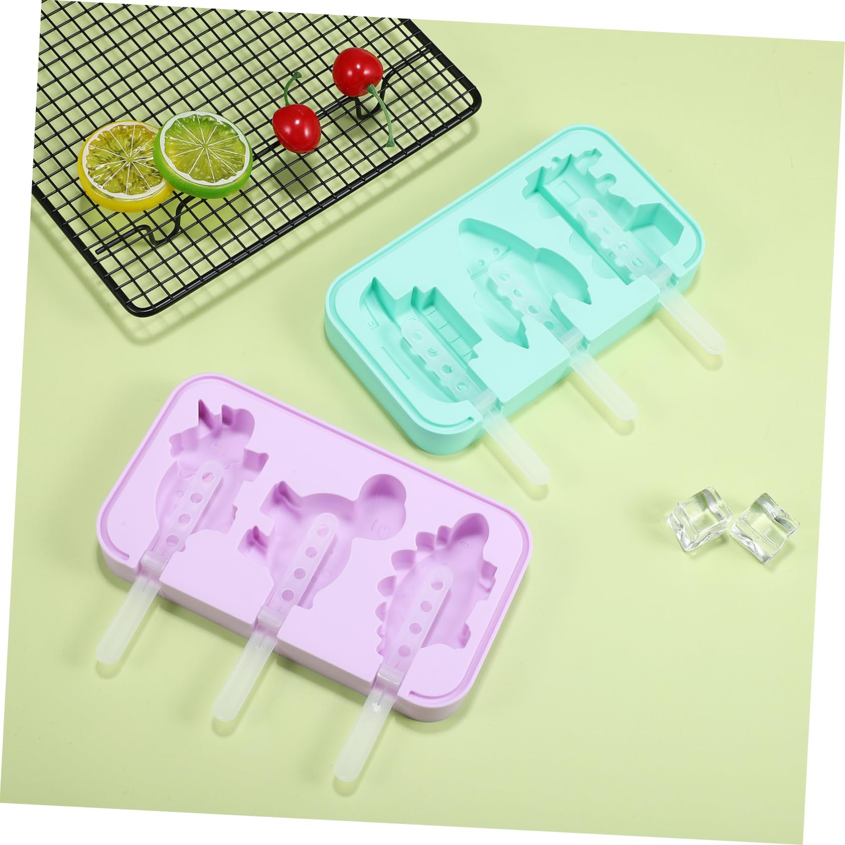 PRETYZOOM 5 Juegos Tarrinas De Helado Con Tapa Titulares Cono Desencadenar Cucharada De Helado Reutilizable Fabricador De Cubitos De Hielo Glacial Tapas Doble Gel De Sílice 2 Piezas * 5