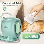 Afloia Dog Grooming Kit & Vacuum, Professional Clippers & Brush for Shedding, Electric Clipper for Cat Green