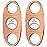 roygra Cigar Cutter Set (2 Pack), Guillotine Double Blade, Cigar Accessories for Men, Stainless Steel Smoking Accessories Tool, Portable Sharp Clean Cut - Bronze