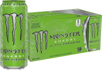 Monster Energy Ultra Paradise, Sugar Free Energy Drink, 16 Ounce | Pack of 15