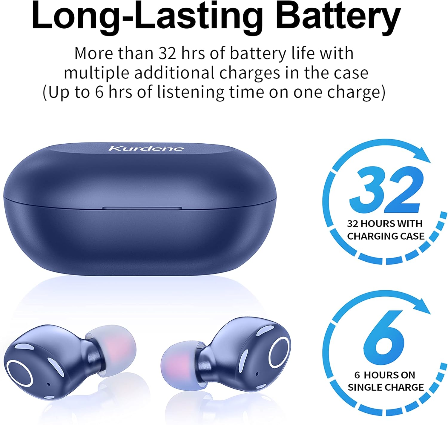 Flаѕh Dеаlѕ - 70% оƒƒ Bluetooth 5.2 Wireless Earbuds,Kurdene S8 Deep Bass Sound 38H Playtime Call Clear IPX8 Waterproof Earphones with Microphone in-Ear Stereo Headphones Comfortable for iPhone Android Sports Blасk Frіdау - 70% оƒƒ Bluetooth 5.2 Wireless Earbuds,Kurdene S8 Deep Bass Sound 38H Playtime Call Clear IPX8 Waterproof Earphones with Microphone in-Ear Stereo Headphones Comfortable for iPhone Android Sports