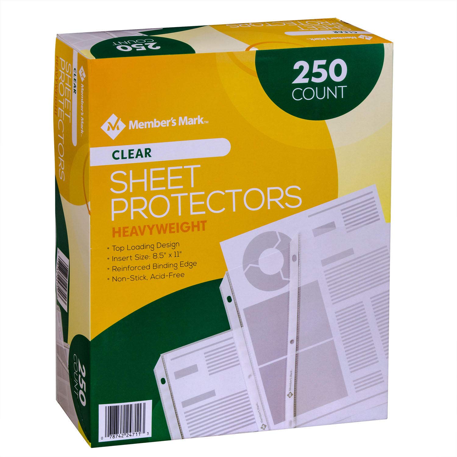 Member's Mark Heavyweight Sheet Protectors, Clear (250 ct.)