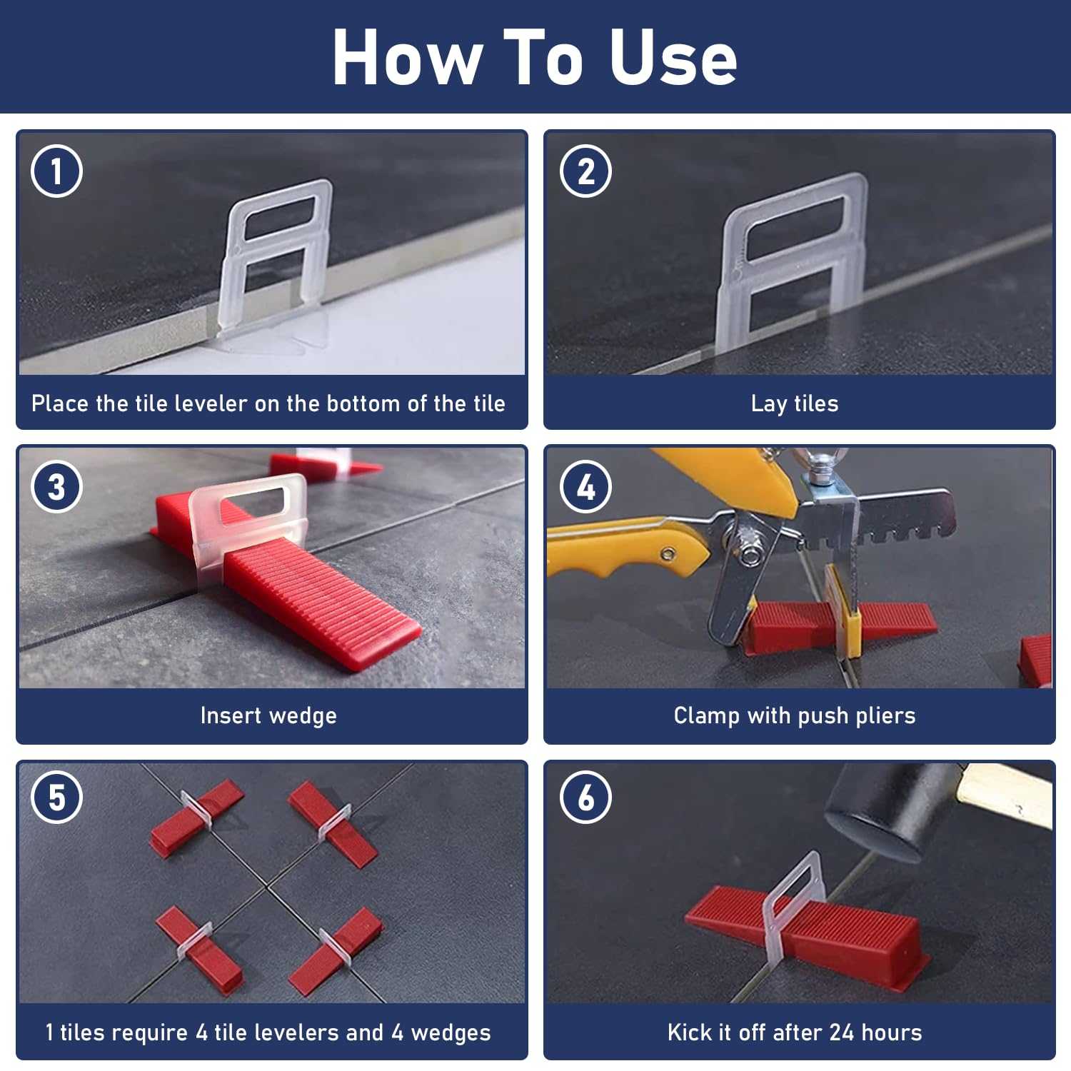ZOLGINAH Sistema di Livellamento per Piastrelle,1000 Pezzi di Inserti per Piastrelle da 3mm