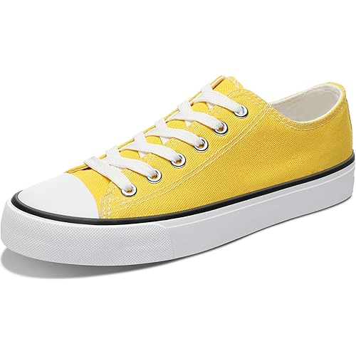 Obtaom Unisex Canvas Shoes Low Top Fashion Sneakers Slip on Walking Shoe