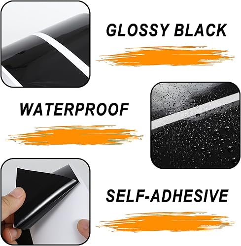 Miniatura 2 de TOMALL Calcomanías de vinilo para poste de ventana de automóvil compatibles con Dodge Charger 2006-2010, calcomanías de columna de ventana de color