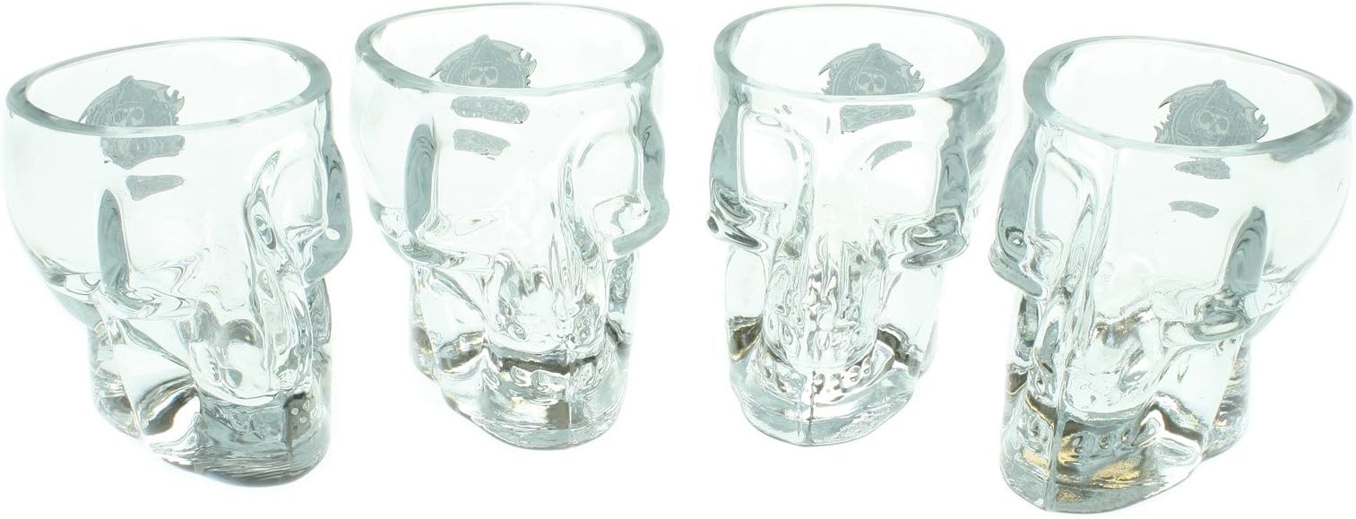 Sons of Anarchy 4 Skull Shot Glasses