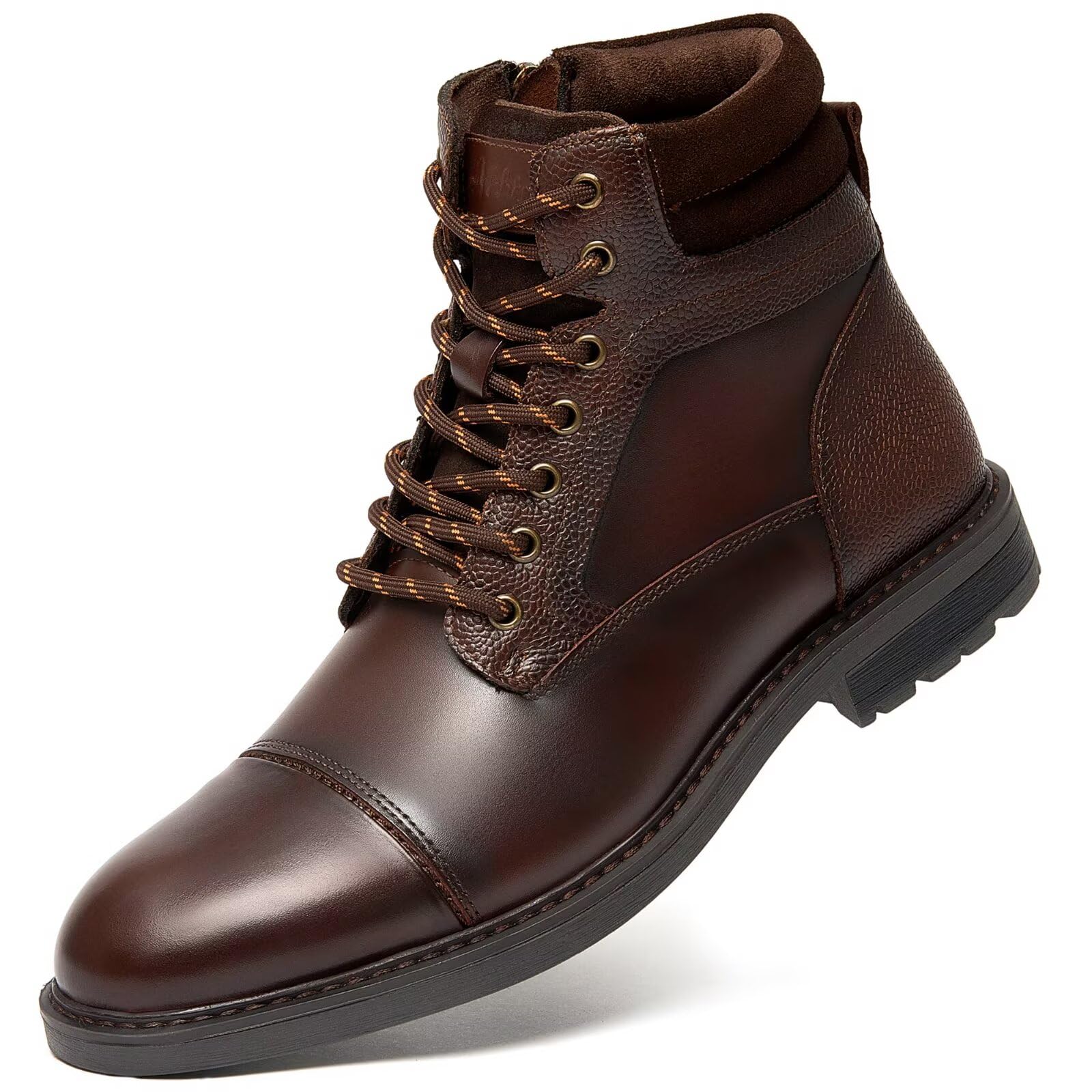 Arkbird Mens Chelsea Boots, Stylish and Comfort Leather Chukka Ankle Boots with Zipper