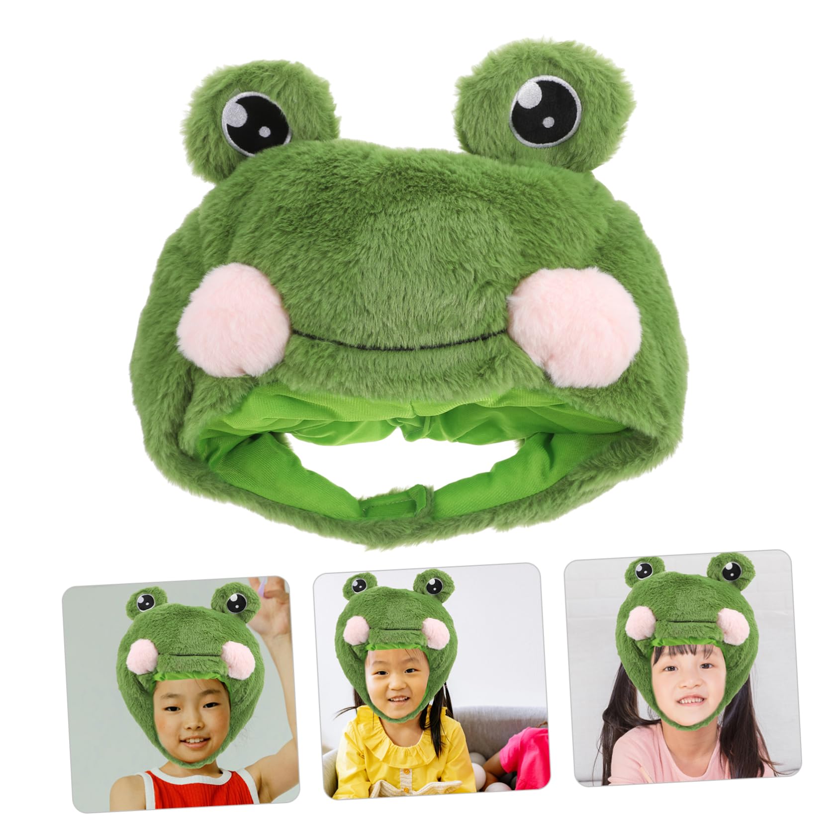 OUNONA Gorro de de con Bufanda y Orejas para Disfraces de Cosplay Accesorios de Fiesta y Fotografía Cabeza Completa y Cómodo para Bebés