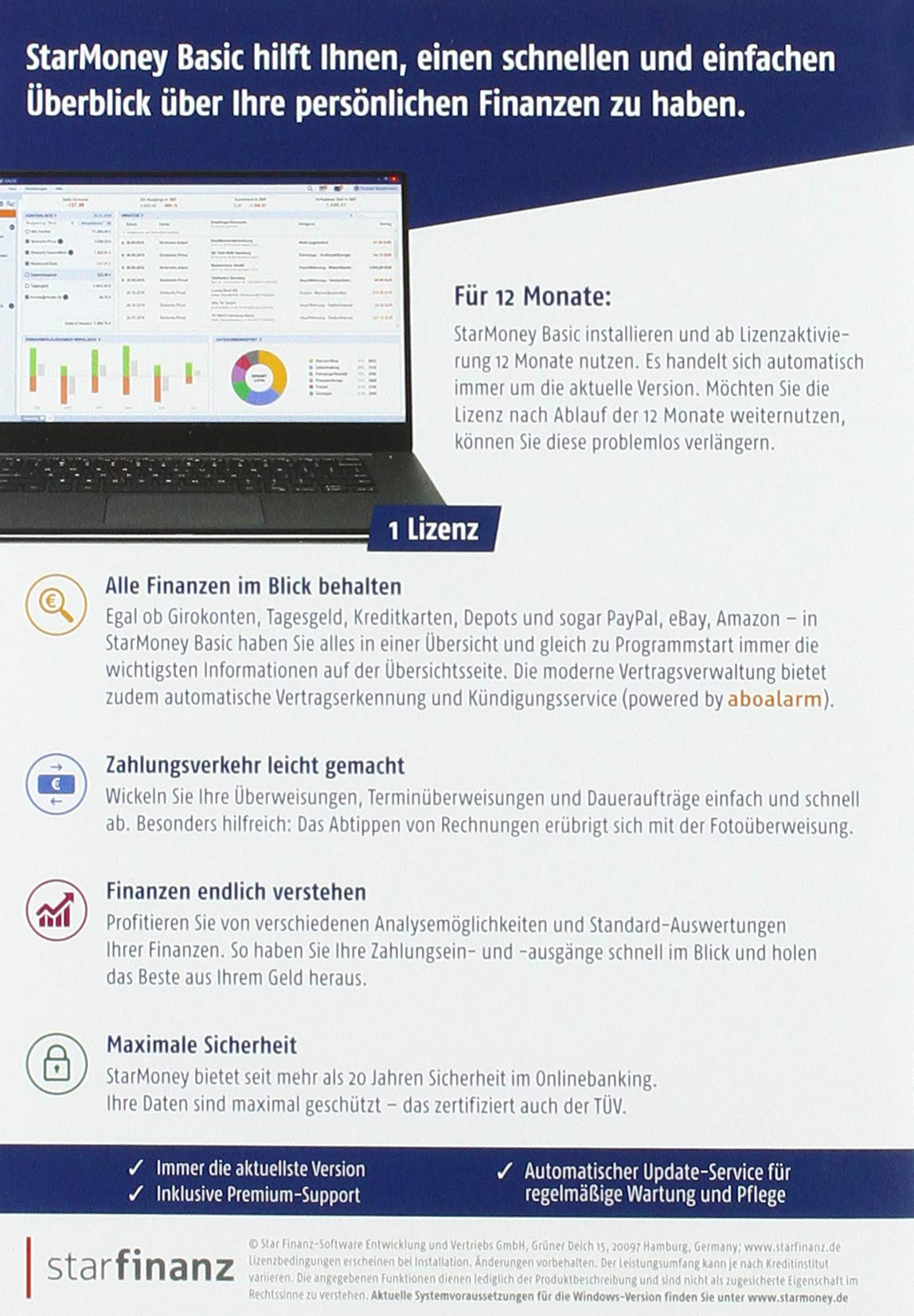 STARMONEY Jahreslizenz (12 Monate ab Lizenzaktivierung)