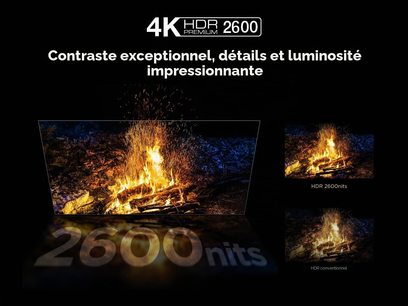 TCL Téléviseur 55Q7C 55 Pouces QD-Mini LED, 4K HDR Premium 2600, Smart TV optimisé par Google TV (Dolby Vision IQ & Atmos, Dalle CrystGlow HVA, Audio Bang & Olufsen, Motion Clarity Pro 144 Hz)