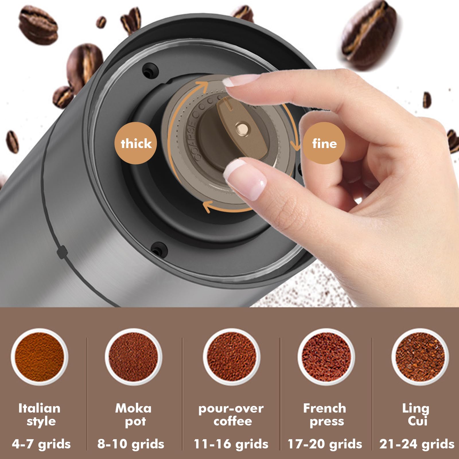 Kaffeemühle Elektrisch, Coffee Grinder Electric Produktbild-Vorschau 10
