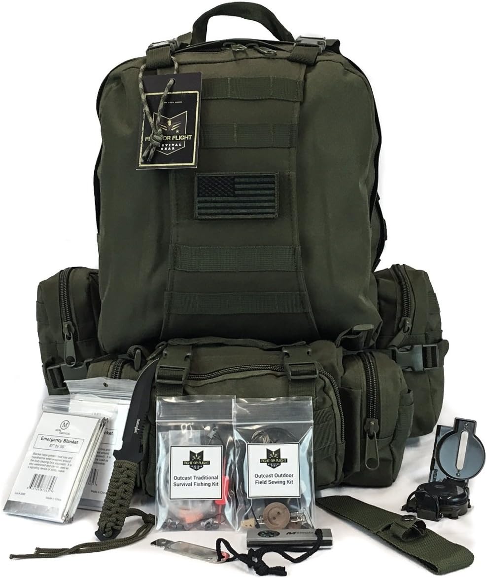 Molle Rucksack Military Style 50L Three Day Hydration
