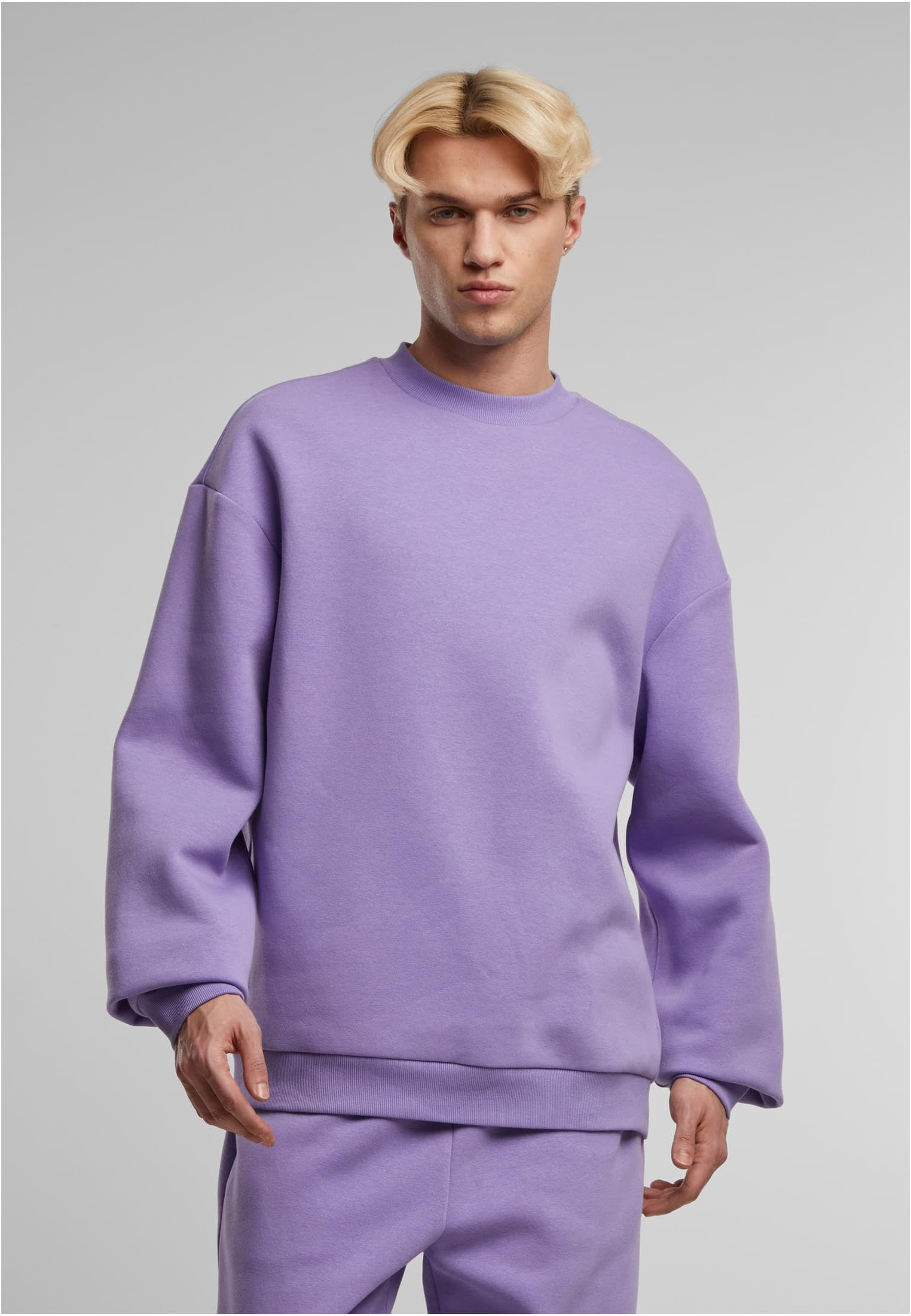 Urban Classics Fluffy Crewneck Uomo Felpa Nero Regular